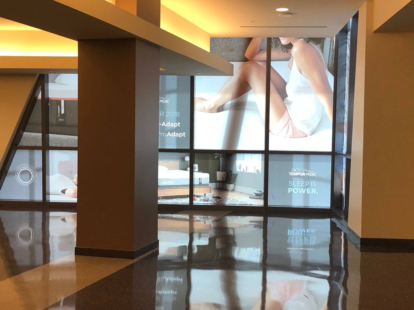 Storefront vinyl graphic installation