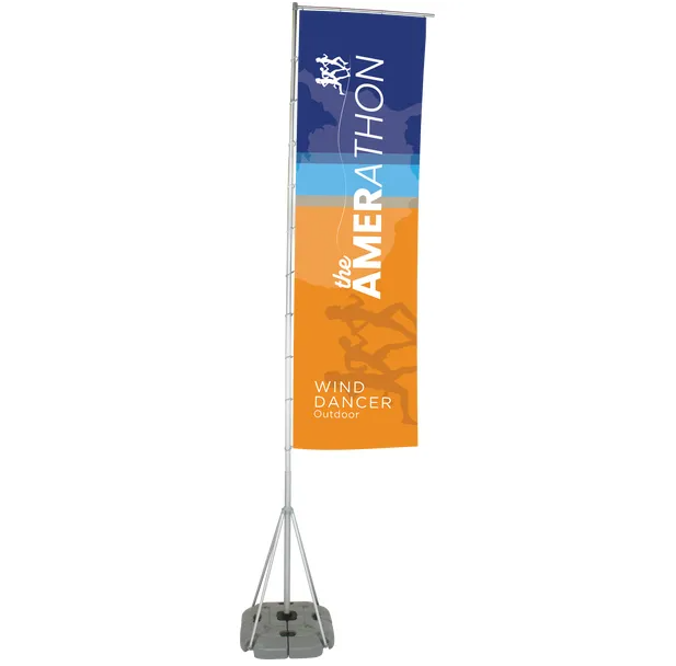 Teardrop and blade outdoor feather flag styles