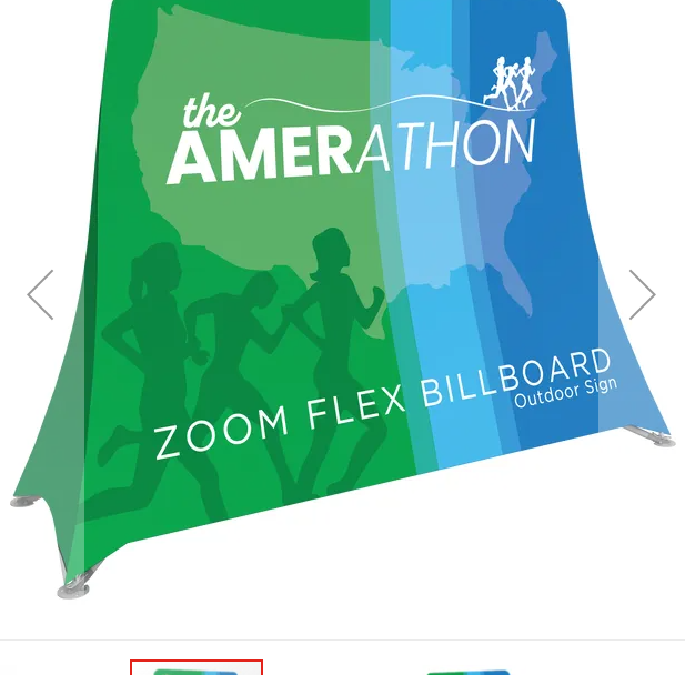 Large outdoor tension fabric billboard display